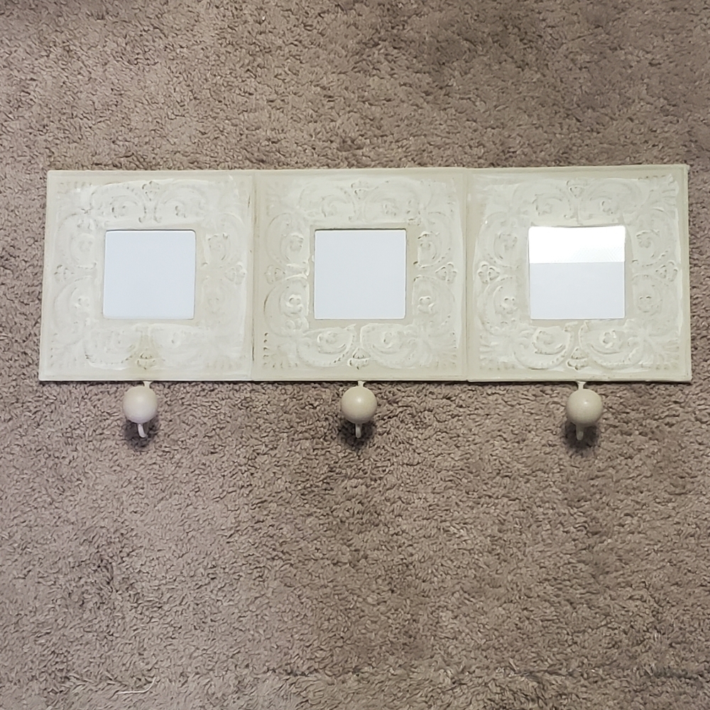Triple Picture Frame With Wall Hooks